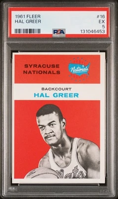 1961 Fleer Hal Greer #16 PSA 5 EX Syracuse Nationals HOF FRESHLY GRADED Vintage - Image 1 of 2