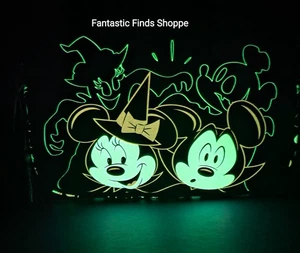 Loungefly Disney Mickey & Minnie Halloween Ears Glow In Dark Crossbody Bag NWT - Picture 1 of 5