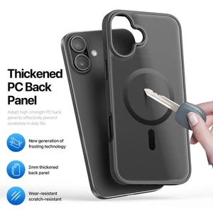 Funda resistente blindada a prueba de golpes con atracción magnética para iPhone 17 - negra - Imagen 1 de 9