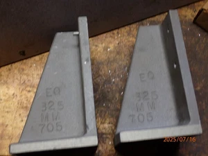 2, EQ BASE NON-FERROUS METAL ANGLE PLATES CMM STAGING MACHINIST ANGLE PLATES - Picture 1 of 7