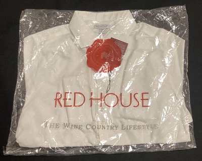 Red House Wine Country Lifestyle Womens White Long Sleeve Dress Shirt L Button - Image 1 of 2
