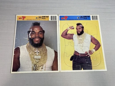 Rompecabezas Mr. T Frame-Tray (1984) hechos por Golden, juguete vintage Foto 1 de 4