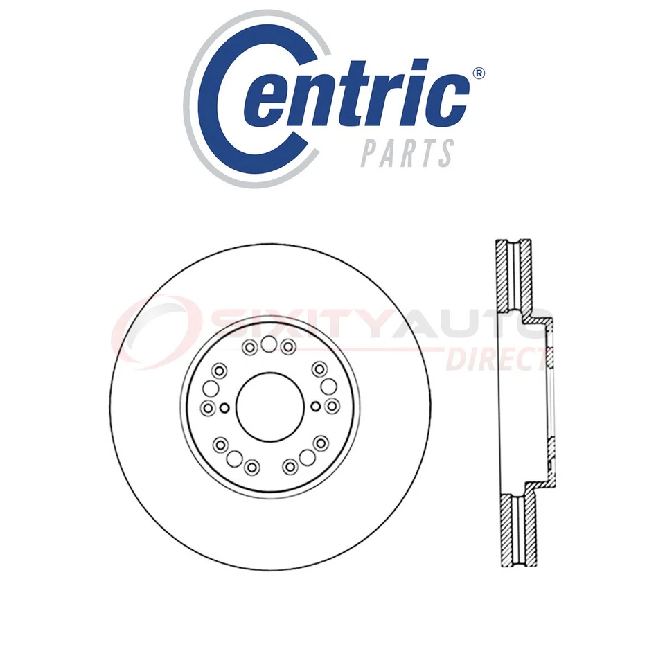 Centric Drilled Disc Brake Rotor for 2001-2005 Lexus IS300 3.0L L6 - Kit Set sj Foto 1 de 4