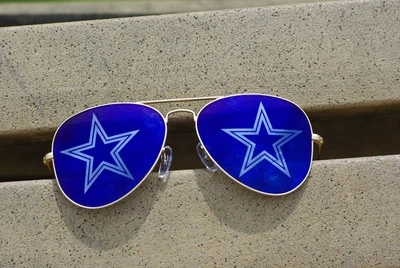 Gafas de sol con logotipo deportivo lentes de nailon edición Fan para vaqueros Star Team Foto 1 de 2