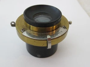 Antique Brass Bausch & Lomb Rapid Rectilinear Lens & Eastman Kodak Shutter - Picture 1 of 6