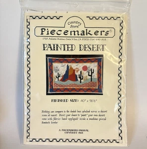 Country Store Piecemakers Painted Desert Applique Wall Quilt Pattern 1988 NEW - Picture 1 of 6