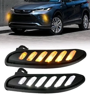 LED 前保险杠日间运行灯转向信号雾适用于丰田 Venza 2021 - 2024 — 第 1/4 张图片