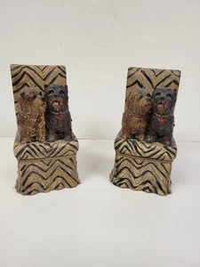 Vintage Scottie Terrier Dog Bookends - Picture 1 of 6