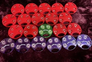 Lot Of 41 Hand jingles, tambourine Wearable plastic with edge for performance - Picture 1 of 3