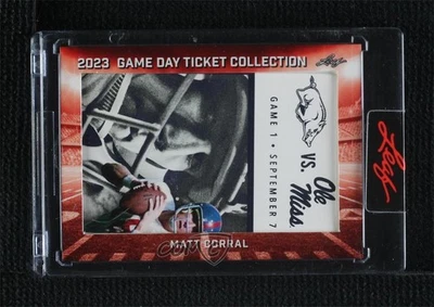 2023 Leaf Game Day Ticket Collection Matt Corral #TC-50 - Image 1 of 2