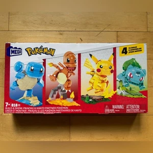Pokémon Mega Construx Build & Show Bundle Pikachu Charmander Squirtle Bulbasaur - Bild 1 von 13