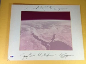 Skylab III Crew Signed Inscribed Photo PSA/DNA COA LOA GRADE 9,8,9 - Bild 1 von 9
