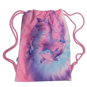 Spencil Big Kids Swim Bag Drawstring Bag Water Resistant Tie Dye Splash - Bild 1 von 2
