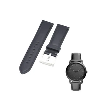 FS5447 22mm schwarzes Leder Uhrenarmband für Fossil - Bild 1 von 7