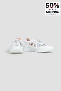 RRP€630 GIANVITO ROSSI Leather Sneakers US7 UK4 EU37 Made in Italy