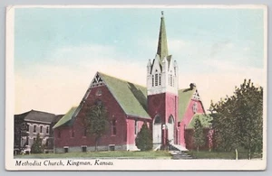 Kingman, Kansas (KS) Postcard: Methodist Church, circa 1912 - Picture 1 of 2