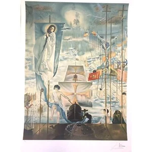 Lithograph Salvador Dali ‘The Dream Of Columbus’ Limited Edition Signed Original - Picture 1 of 11