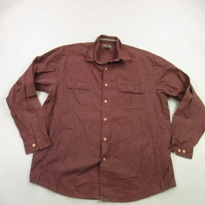 REI Shirt Mens Large Long Sleeve Button Up Pockets Organic Cotton Lightweight - Image 1 of 4