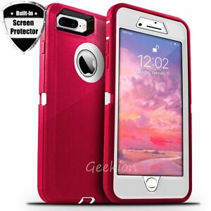 For iPhone 6 7 8 Plus SE 2020 Shockproof Rugged Case Cover + Screen Protector