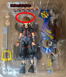 BROKEN Square Enix Kingdom Hearts III Sora Deluxe Play Arts Kai Action Figure - Picture 1 of 2