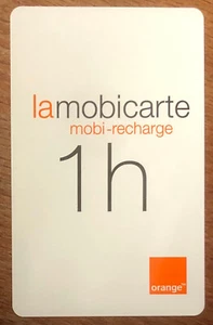 MOBICARTE ORANGE 1H EXEMPLAR MBC MOBI TELECARTE KARTE PHONE CARD KARTE GSM - Bild 1 von 2