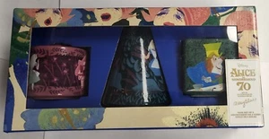 Disney ALICE IN WONDERLAND 70th Anniversary VASE SET OF 3 Art Mary Blair - Picture 1 of 2