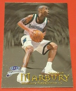 1998-99 Fleer Brilliants Stephon Marbury Foil Card - Minnesota Timberwolves