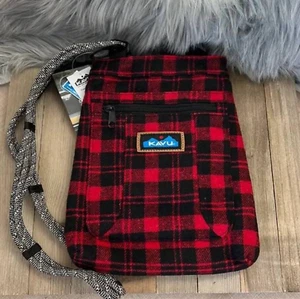 Kavu Keepon Keepin Crossbody Shoulder Bag Poly/Acrylic/Cotton Lumberjack NWT - Picture 1 of 5