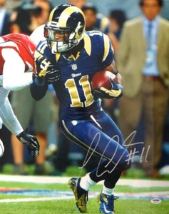 TAVON AUSTIN AUTOGRAPHED 16X20 PHOTO LOS ANGELES RAMS PSA/DNA STOCK #73151 - Picture 1 of 3