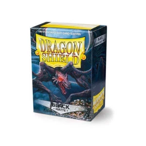 DRAGON SHIELD Standard Sleeves - Matte Black (100 Sleeves) - Picture 1 of 1