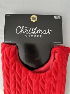 New 48” TREE SKIRT The Christmas Shoppe RED - Picture 1 of 6