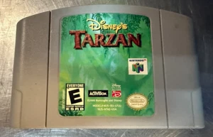 Disney's Tarzan (Nintendo 64, 2000) CARTRIDGE ONLY, AUTHENTIC, TESTED/WORKING! - Picture 1 of 2