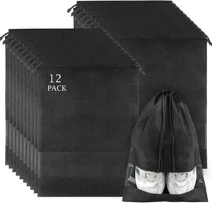 12 Stück Schuhtaschen für unterwegs, große Reiseschuhtaschen zum Packen mit Klarwind - Bild 1 von 2