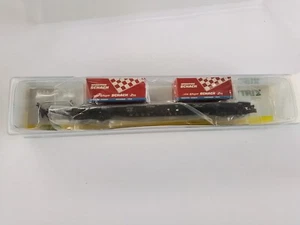TRIX MINITRIX SPUR N. 15277-18 FLACHWAGEN CONTAINERTRÄGER. NEUWERTIG BLISTER - Bild 1 von 7