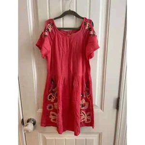 Peek Open Shoulder Embroidered Dress Size XL (10) - Picture 1 of 6