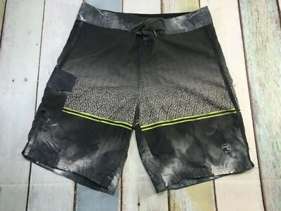 OCEAN CURRENT HOMBRE TALLA 34 Bañador Negro Board Shorts CON BOLSILLO CARGO LATERAL Foto 1 de 4