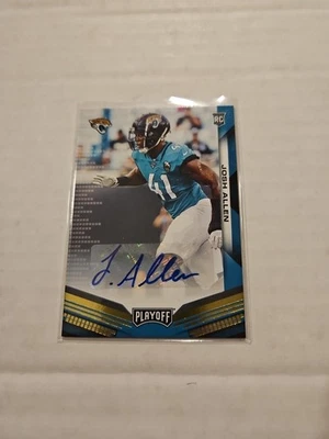 2019 Playoff Josh Allen Auto  Gold Foil Rookie#266 Jaguars - Image 1 of 2