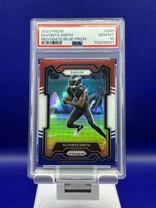 Panini Prizm #240 DeVonta Smith 2023 rojo blanco azul Prizm PSA 10 POP 3 - Imagen 1 de 3