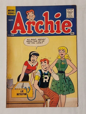 Archie #122 1962 Archie Comics Archie Lie Detector Cover - Image 1 of 4