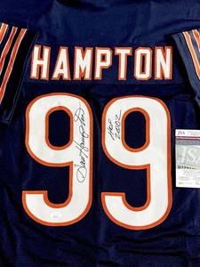 DAN HAMPTON SIGNED JERSEY "HOF 2002" CHICAGO BEARS DE JSA CERTIFIED - Picture 1 of 1