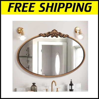 豪华金色巴洛克镜面 36 英寸长 x 24 英寸宽 - 适合墙壁和装饰 — 第 1/4 张图片