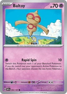 Baltoy 094/197 Sv03: Obsidian Flames Reverse Holo - Picture 1 of 1