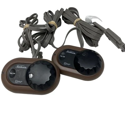 Manta Eléctrica Sunbeam Controles Duales Marrón PAC-464D Estilo K85KQPB - Sin Probar Foto 1 de 4