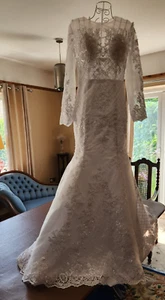 Abito da sposa nuovo con gonna staccabile vista si può organizzare - Foto 1 di 17