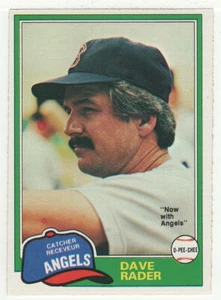 Dave Rader - California Angels - 1981 O-Pee-Chee Baseball Card # 359 NM - Picture 1 of 1