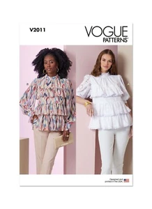 Vogue SEWING PATTERN V2011 Misses' Top With Sleeve Variations 8-16 Or 18-26 - Picture 1 of 8
