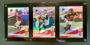 ATLANTA FALCONS 3 CARD PLAQUE JULIO JONES MATT RYAN CALVIN RIDLEY - Picture 1 of 1