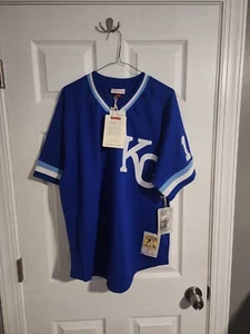 100% Authentic Mitchell & Ness Bo Jackson 1989 Royals BP Jersey Sz 52 XXL - Picture 1 of 4