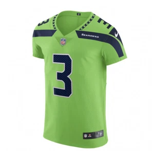 CAMISETA NIKE NFL SEATTLE SEAHAWKS RUSSELL WILSON 3 VERDE VAPOR ELITE PARA HOMBRE 48 - Imagen 1 de 5