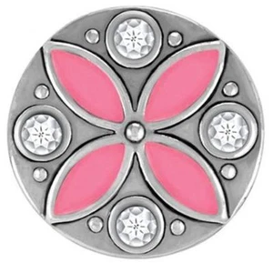 Ginger Snaps Jewelry SALE! “Caravan Pink/Crystal” Snap #05-90 - Picture 1 of 1